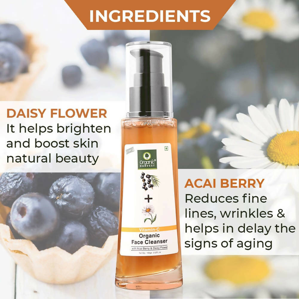 Organic Harvest Vitamin C Organic Face Cleanser | Grocsy