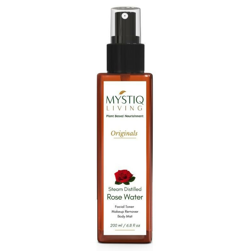 Mystiq Living Rose Water Pure & Natural Spray Face Toner, Gulab Jal For Skin & Hair | Grocsy