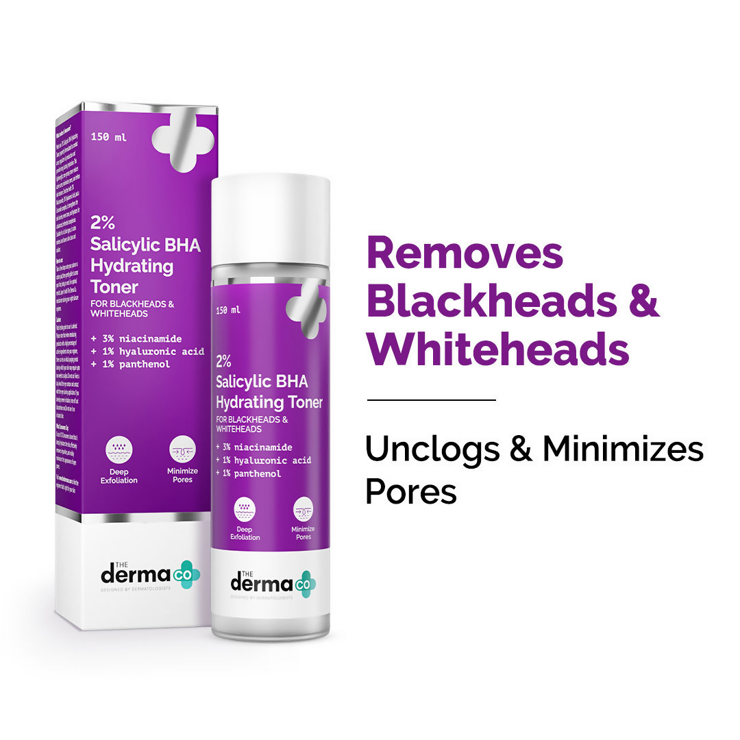 The Derma Co 2% Salicylic BHA Hydrating Toner | Grocsy