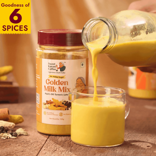 Sweet Karam Coffee Paati's Golden (Turmeric) Milk Mix | Grocsy