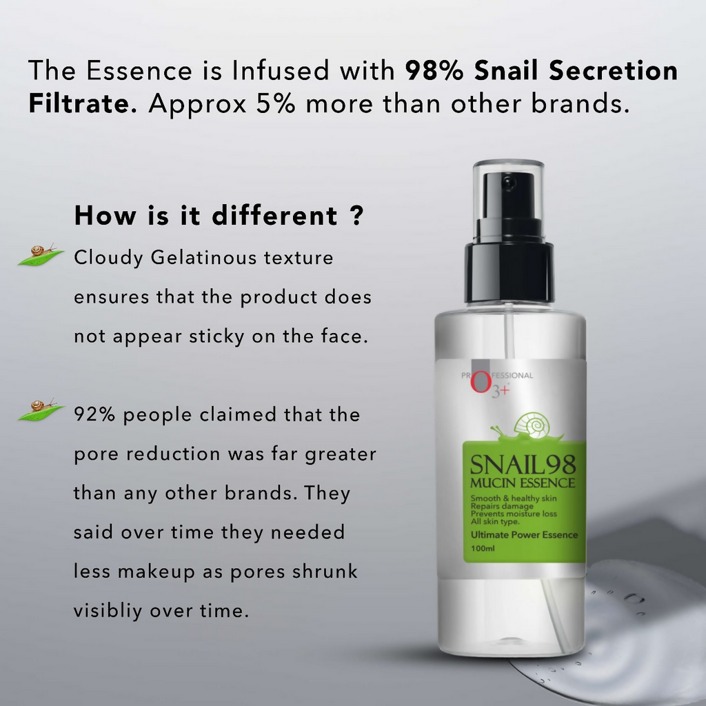 Professional O3+ Snail 98 Mucin Essence | Grocsy