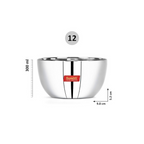 Sumeet Stainless Steel Big Apple Bowl - 9.8cm | Grocsy