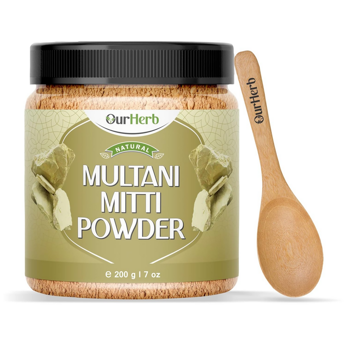 OurHerb Multani Mitti Powder For Skin & Hair | Grocsy