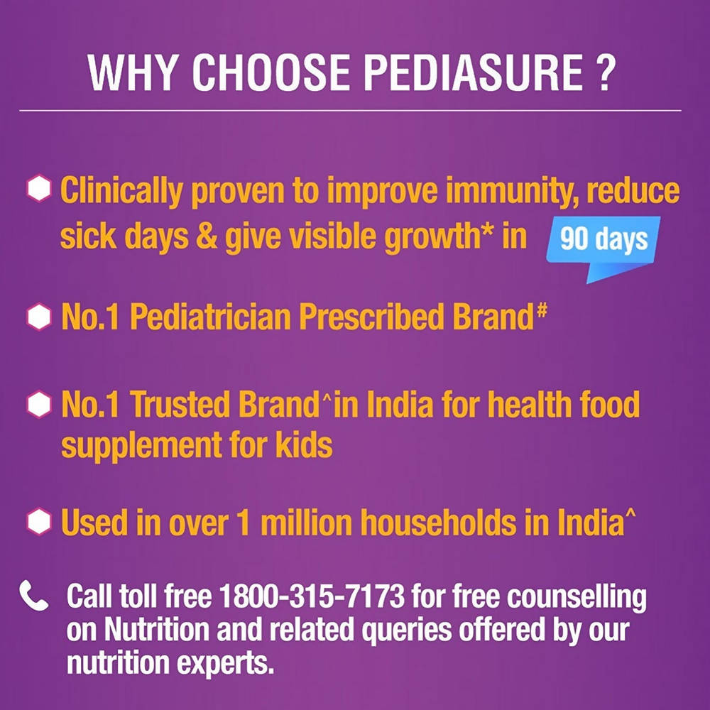 PediaSure Health and Nutrition Drink Powder for kids (Kesar Badam) | Grocsy