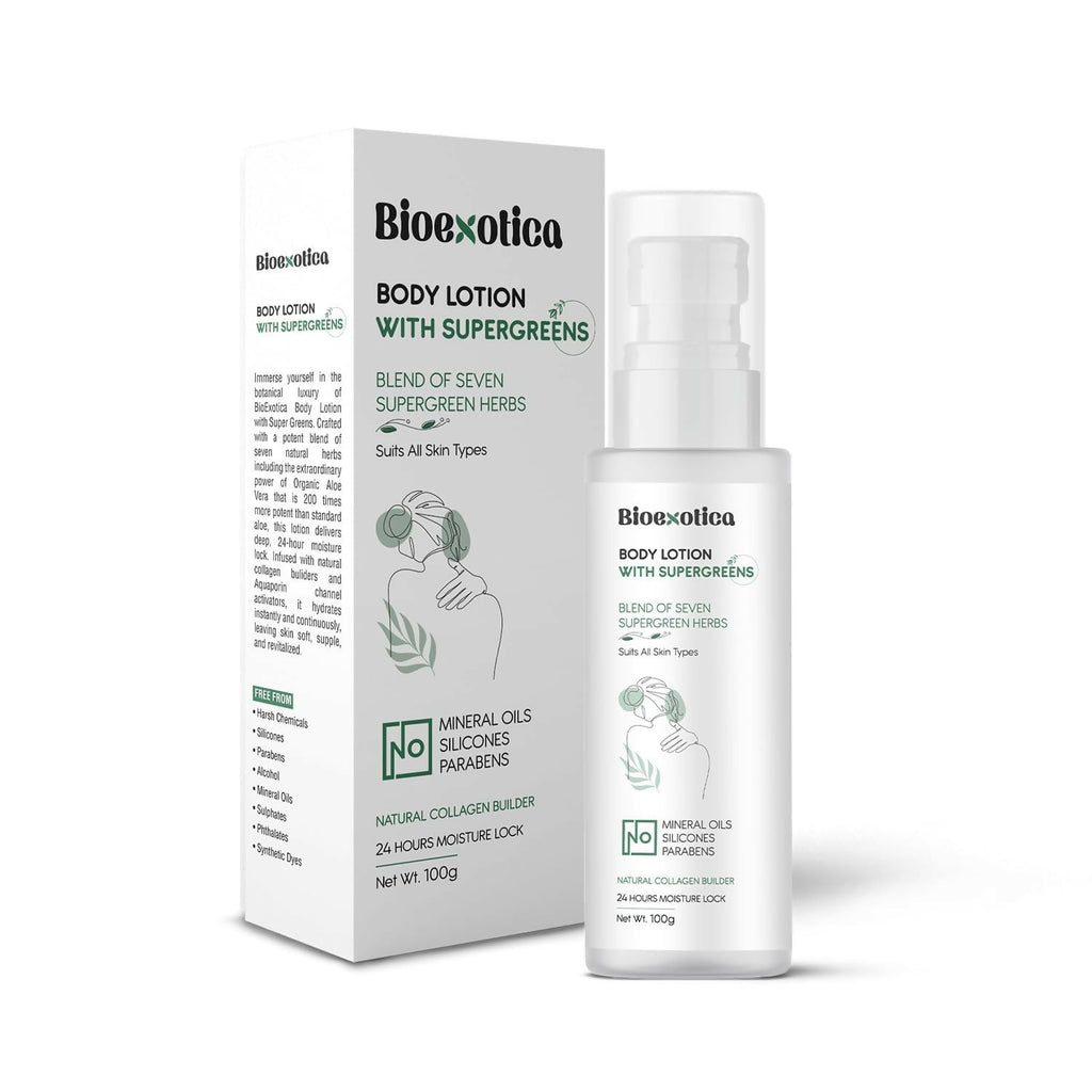 Bioexotica Body Lotion With Seven herbs For 24 hours Moisture Lock | Grocsy