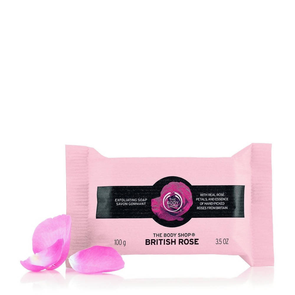 The Body Shop British Rose Exfoliating Soap | Grocsy