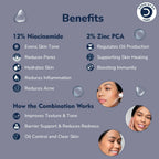 Dermistry Pure 12% Niacinamide 2% Zinc Serum | Grocsy