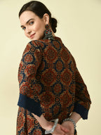 Myshka Women's Multi A-Line Kurta & Trousers | Grocsy