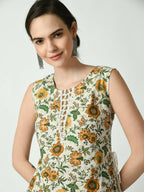 Myshka Women's Multi Floral Printed Gown Dress | Grocsy