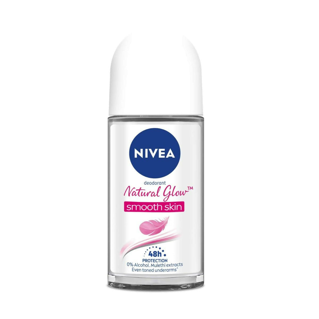 Nivea Natural Glow Smooth Skin Deodorant Roll On For Women | Grocsy