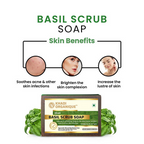 Khadi Organique Basil Scrub Soap | Grocsy