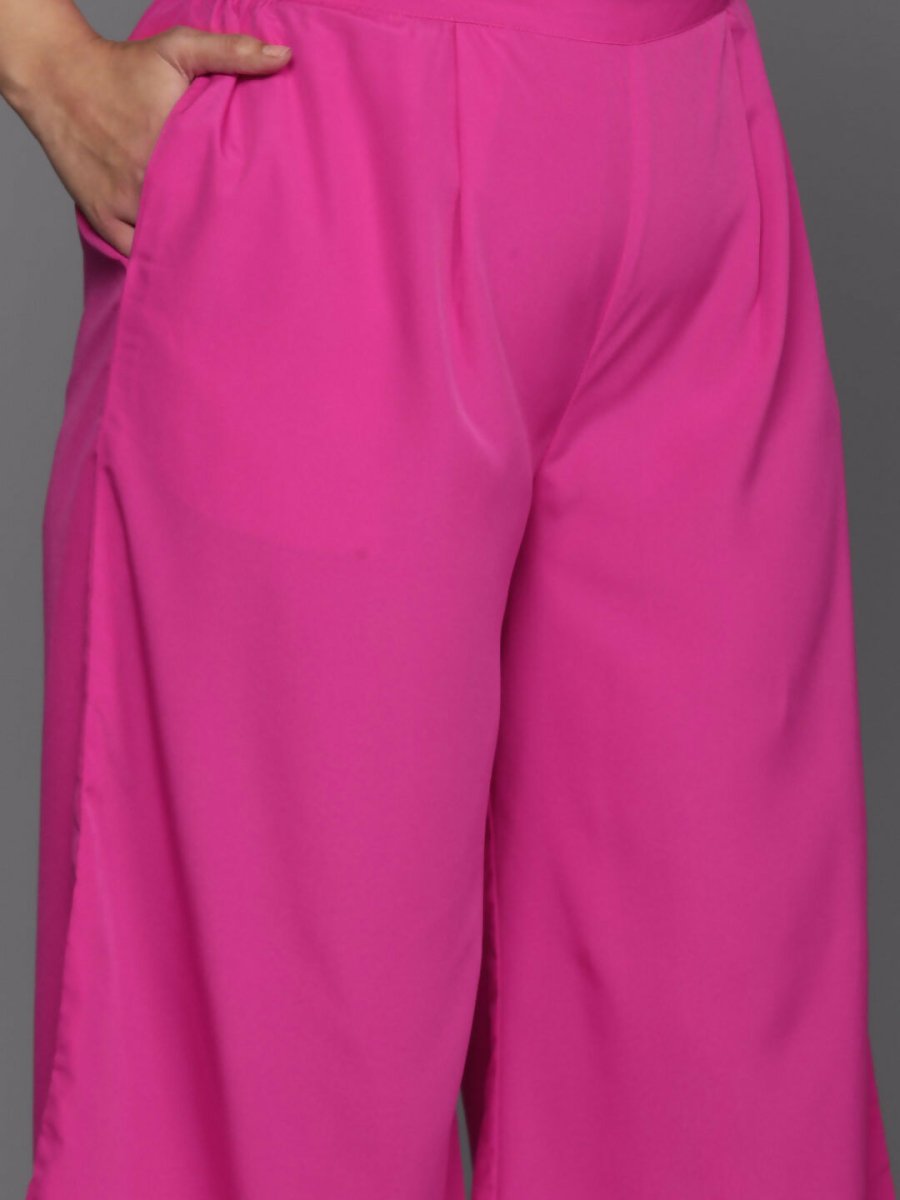 Ahalyaa Women's Traditional wear Kurta Set - Pink | Grocsy
