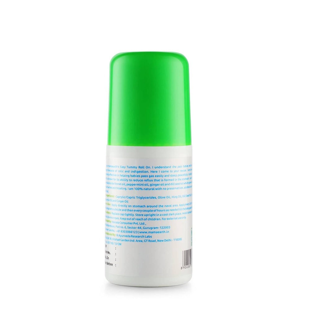 Mamaearth Easy Tummy Roll On For Relieves Tummy Discomfort & Soothes Gas Pain | Grocsy