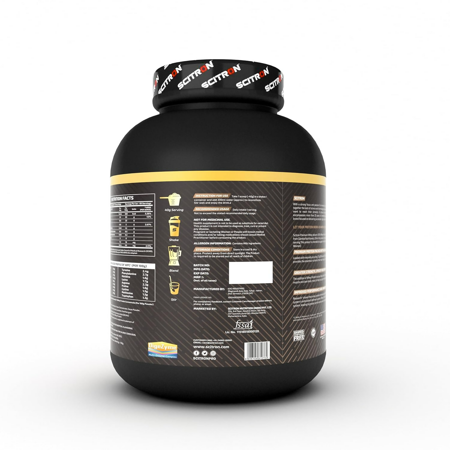 Scitron Nitro Series Premium Whey Rich Chocolate | Grocsy