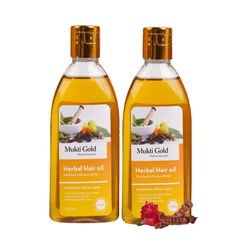 Axiom Mukti Gold Herbal Hair Oil | Grocsy