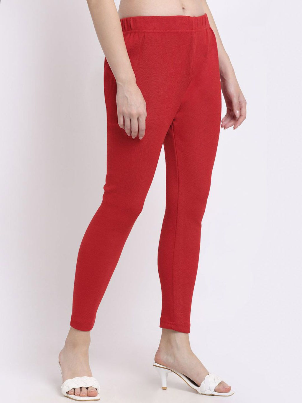 TAG 7 Women Knitted Ankle-Length Leggings | Grocsy