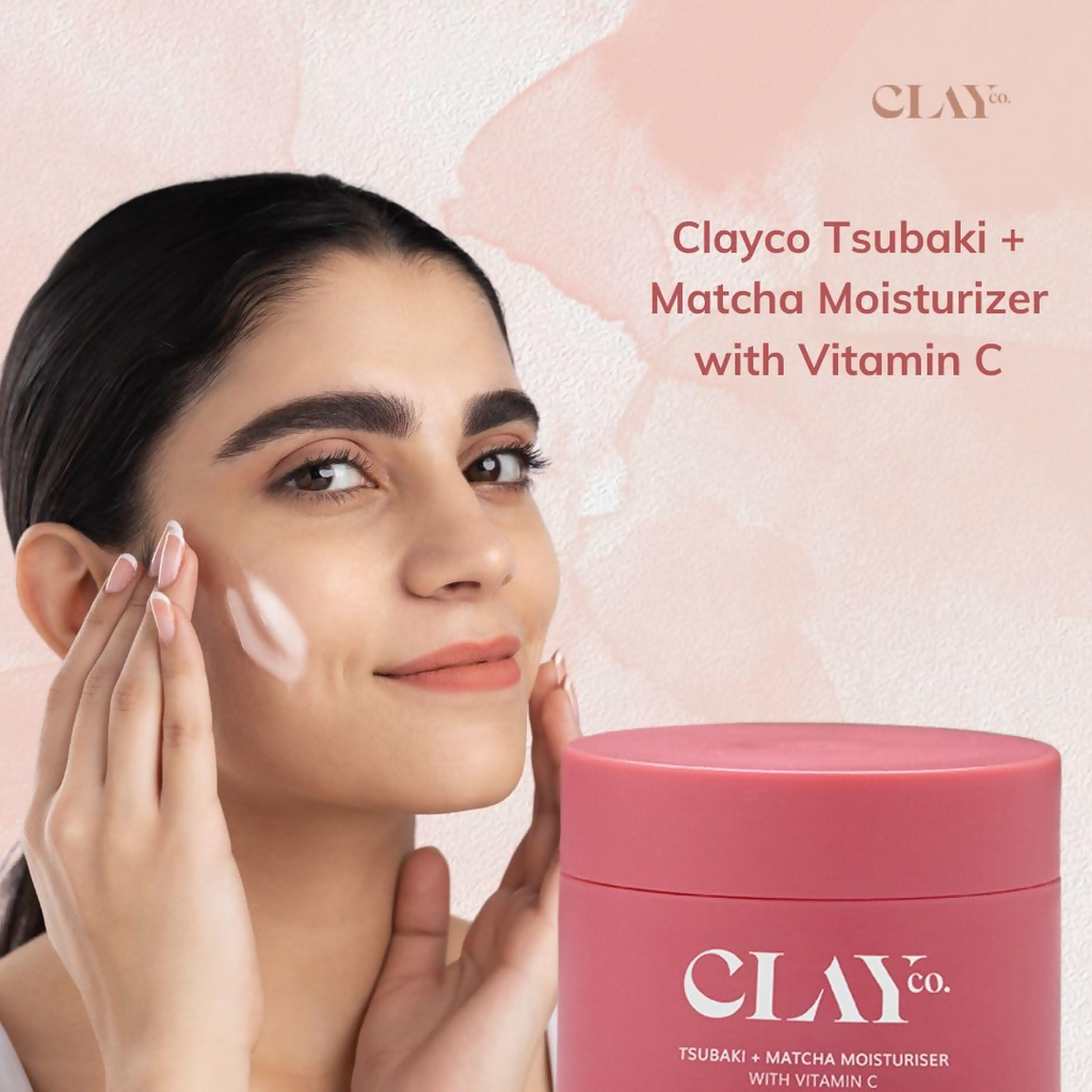 Clayco Tsubaki + Matcha Moisturizer With Vitamin C | Grocsy