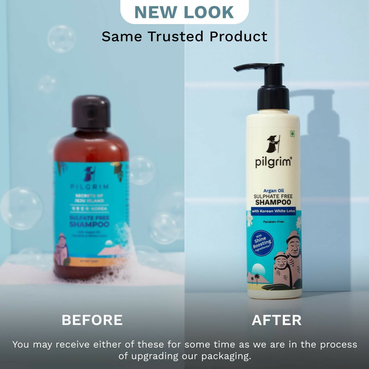 Pilgrim Mild Sulphate Free Shampoo (Argan Oil) For Dry Frizzy Hair - Korean Beauty Secrets (Shampoo) | Grocsy
