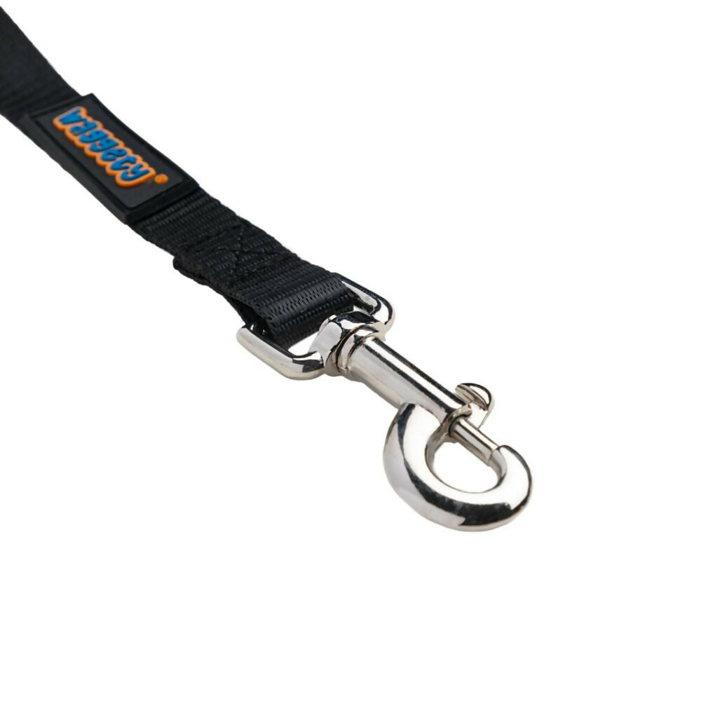 Waggety Dog Leash - Durable Black Polyester, Length - 5Ft, Comfortable Grip, Stylish Pet Leash for Dogs | Grocsy