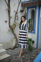 Aayaa Designer Printed One Piece Dress - Multi Color | Grocsy
