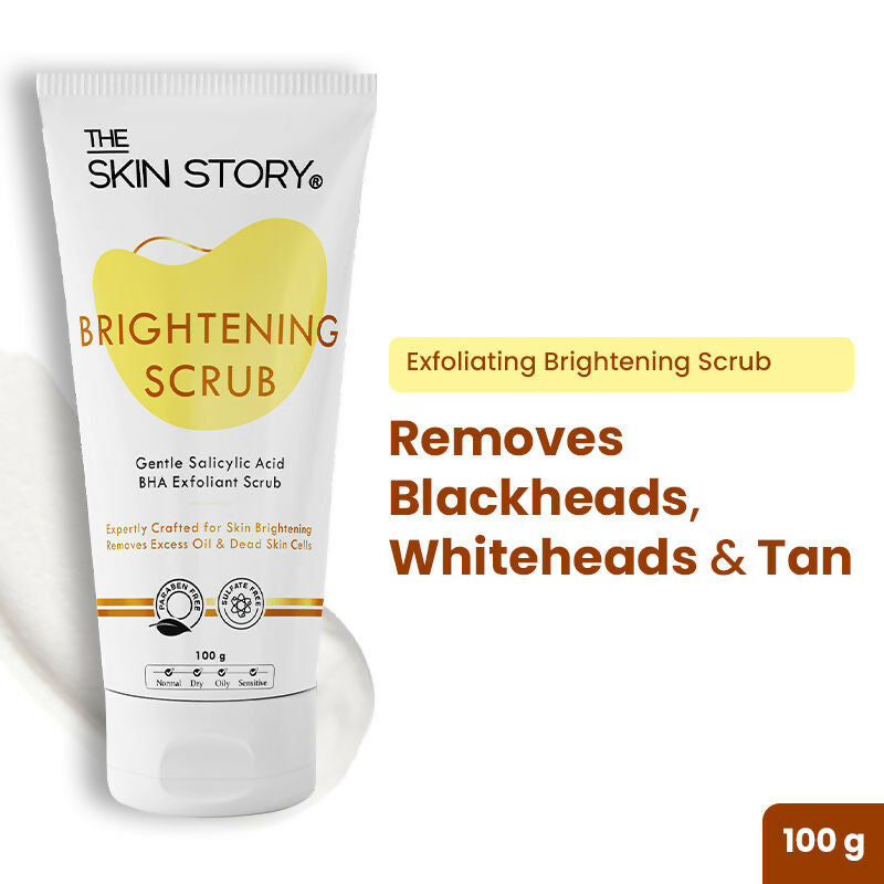 The Skin Story Salicylic Acid Brightening Face Scrub | Grocsy