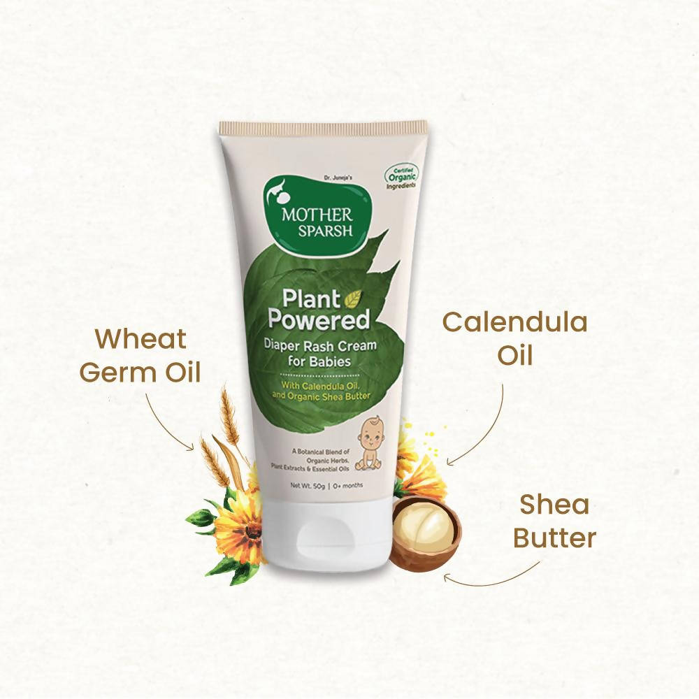 Mother Sparsh Plant Powered Diaper Rash Cream For Babies | Grocsy