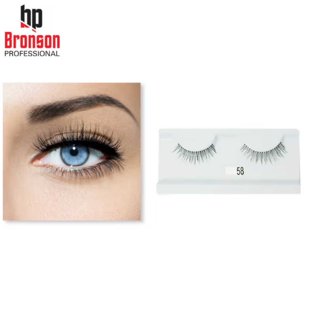 Bronson Professional Synthetic Hair and Lightweight Long Natural Look False Eyelashes - 58 | Grocsy