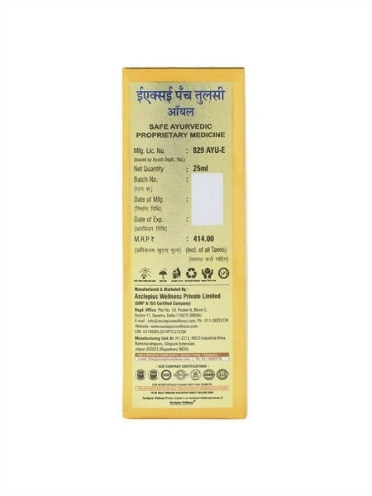 Asclepius Exe Panch Tulsi Oil | Grocsy