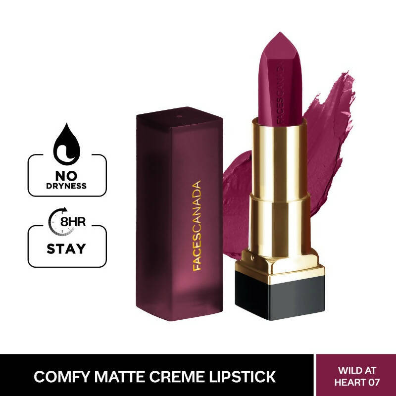 Faces Canada Comfy Matte Creme Lipstick - Wild At Heart 07 | Grocsy