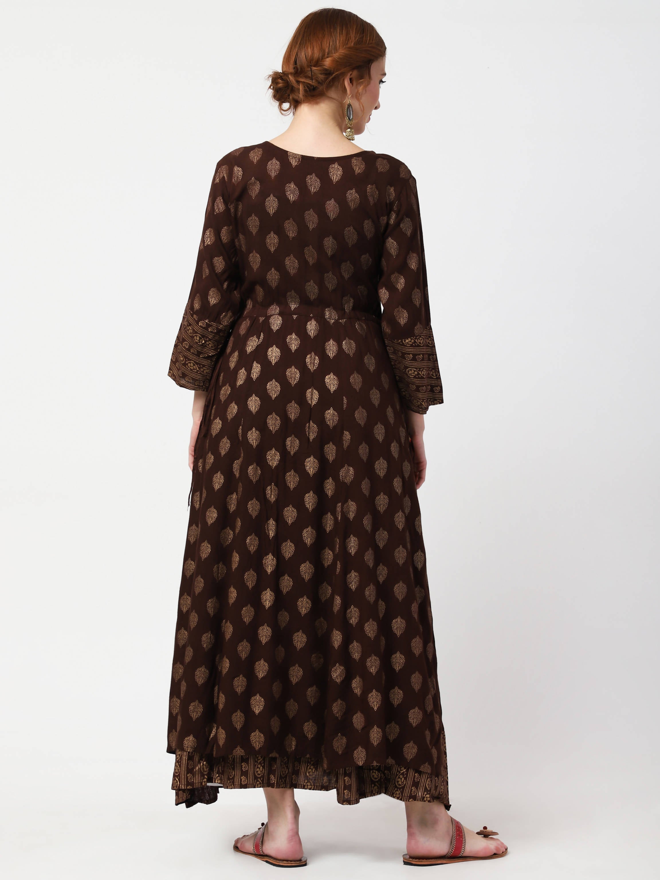 Cheera Double Layer Anarkali Dress | Grocsy