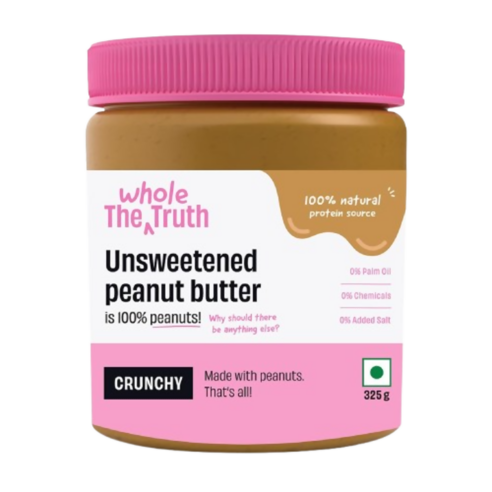 The Whole Truth Unsweetened Peanut Butter - Crunchy | Grocsy