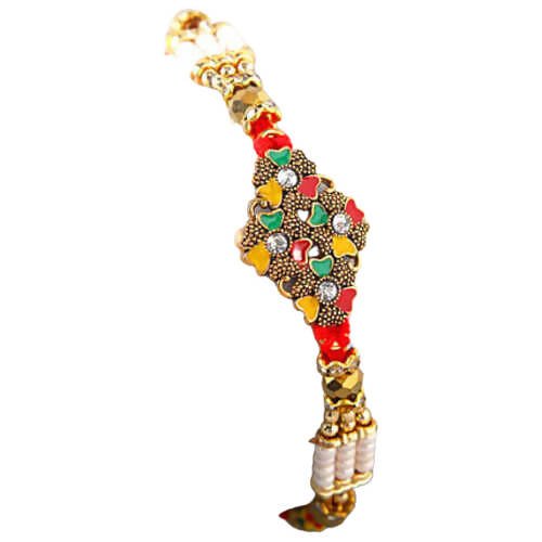 Alluring Meenakari Rakhi | Grocsy