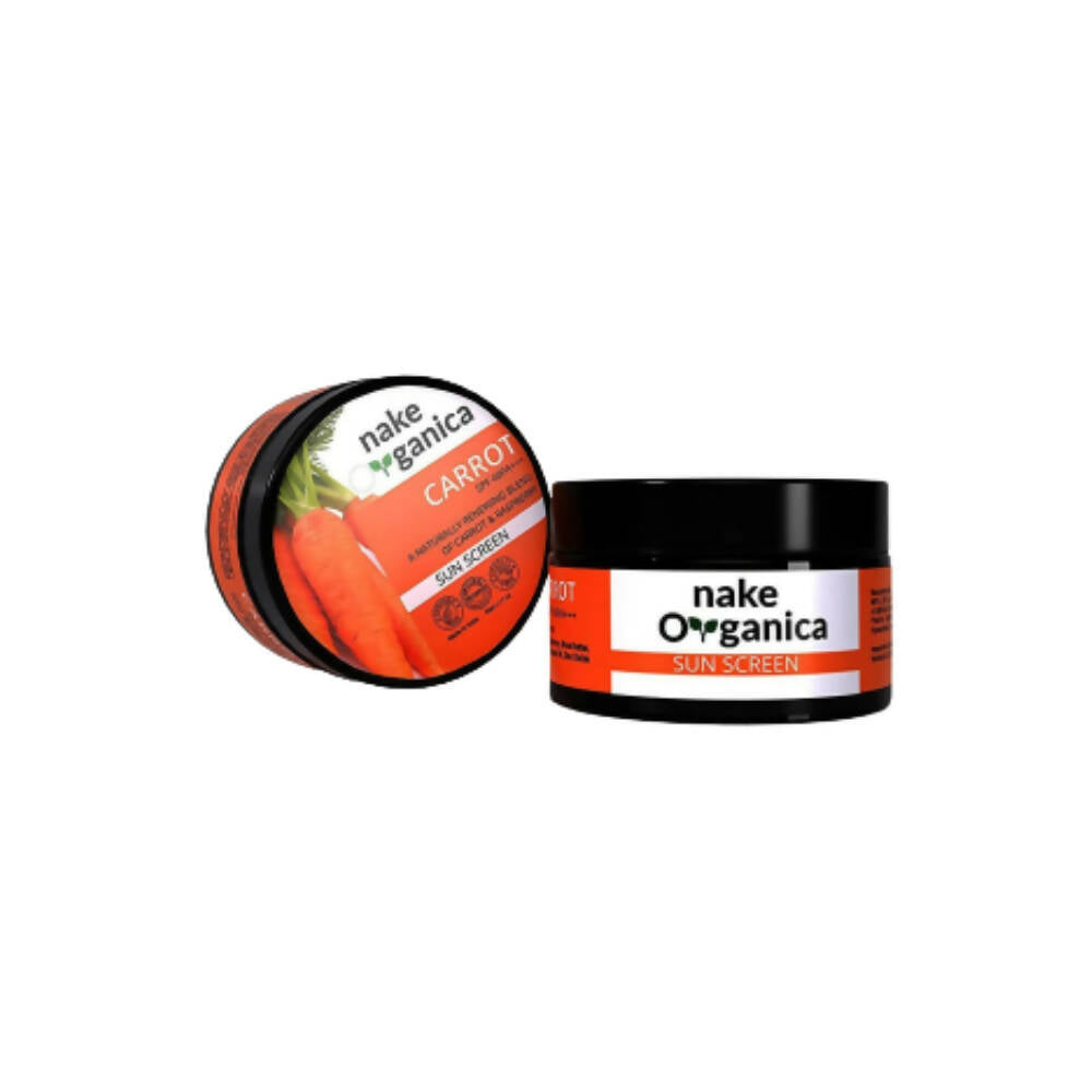 Nake Organica Carrot Sunscreen SPF40 PA+++ | Grocsy