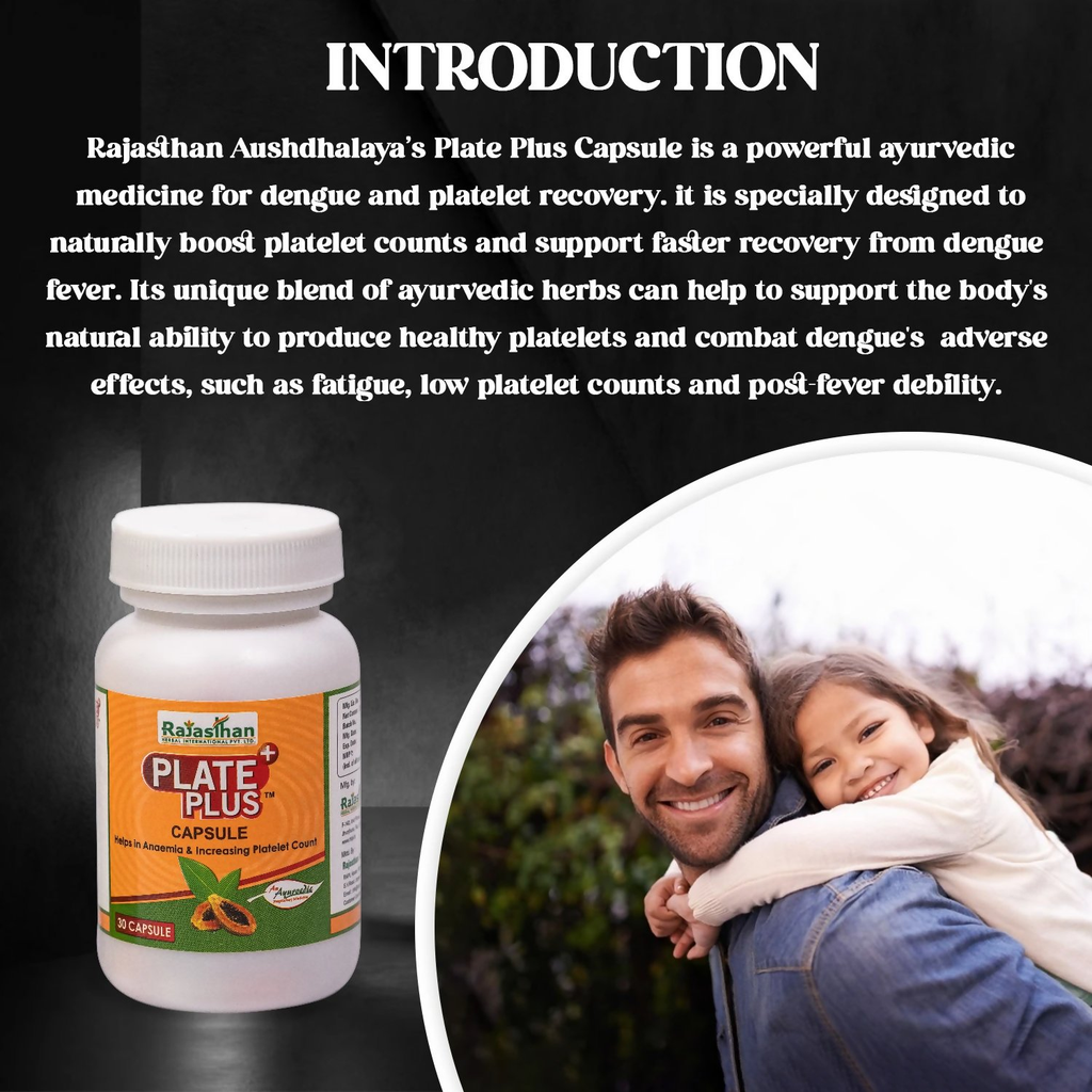 Rajasthan Herbals Plate Plus Capsules | Grocsy