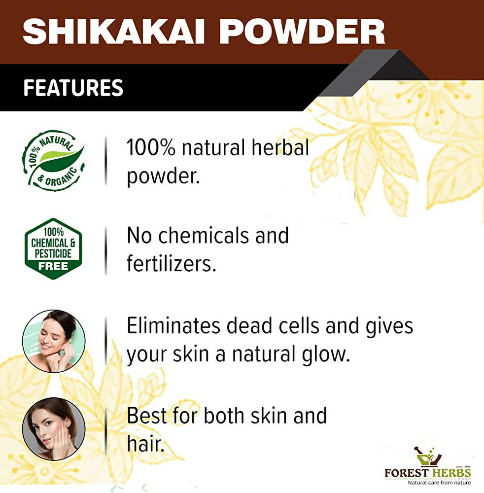 Forest Herbs 100% Natural Organic Amla, Reetha, Shikakai Powder Combo | Grocsy