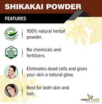 Forest Herbs 100% Natural Organic Amla, Reetha, Shikakai Powder Combo | Grocsy