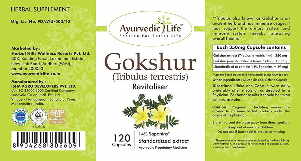 Ayurvedic Life Gokshur Capsules | Grocsy