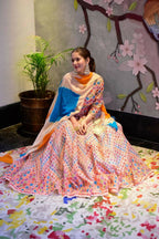 Everywhere Designer Offwhite With Multi Silk Cotton Stitched Suit With Dupatta - Anbazaar | Grocsy