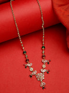 NVR Women's Multicolor Gold-Polished Minimal Chain | Grocsy