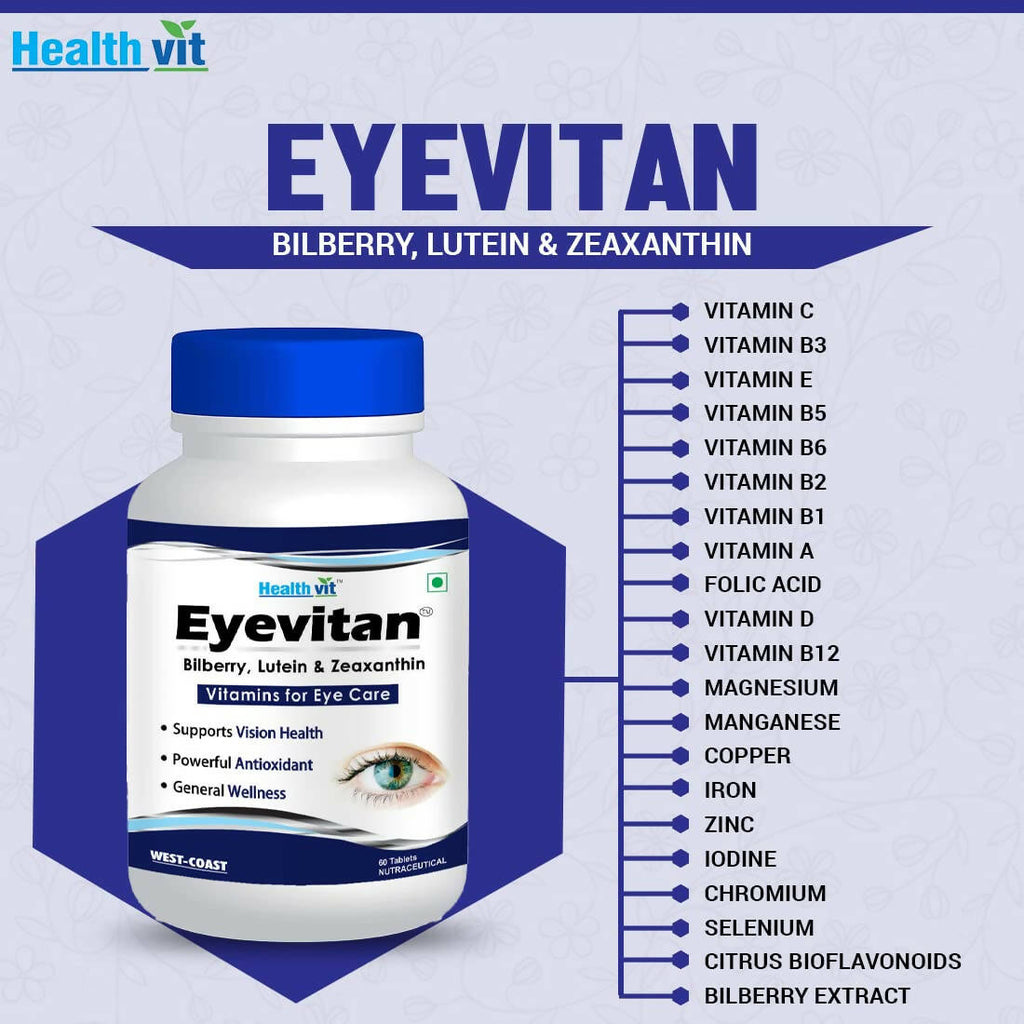 Healthvit Eyevitan Tablets for Eye Care | Grocsy