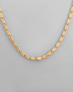 VOJ Gold-Polished Biscuit Shaped Chain For Men | Grocsy