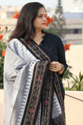 Earthyweaves Grey Sambalpuri Dupatta | Grocsy