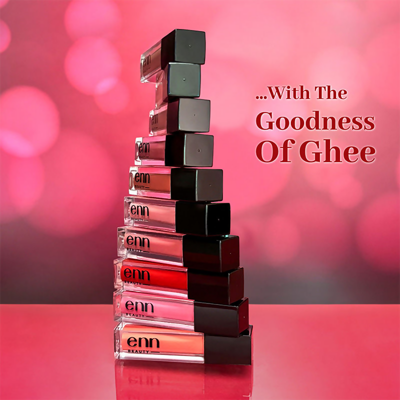 Enn Long-Lasting Liquid Lipstick With Ghee - Full Coverage & Transferproof - Mocha Martini | Grocsy
