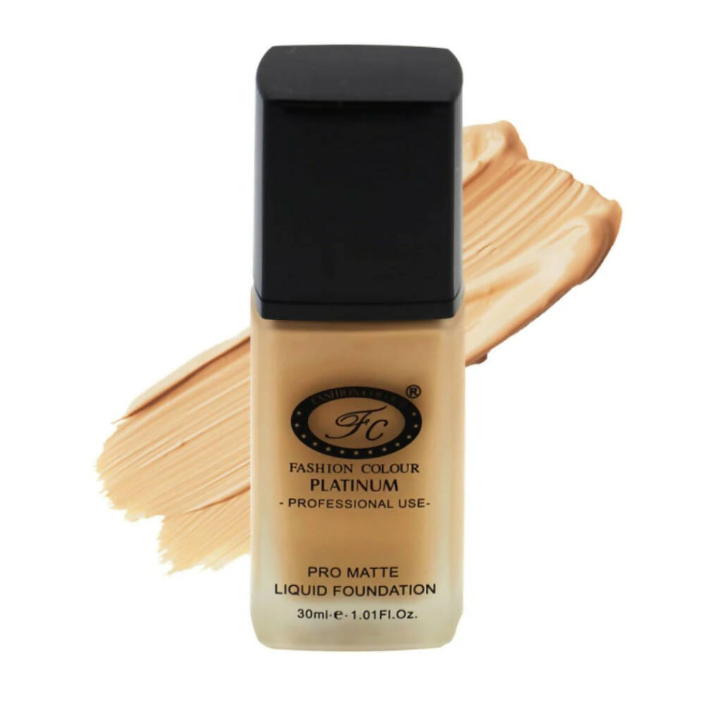 Fashion Colour Pro Matte Liquid Foundation-Latte (Medium Skin Tone) | Grocsy