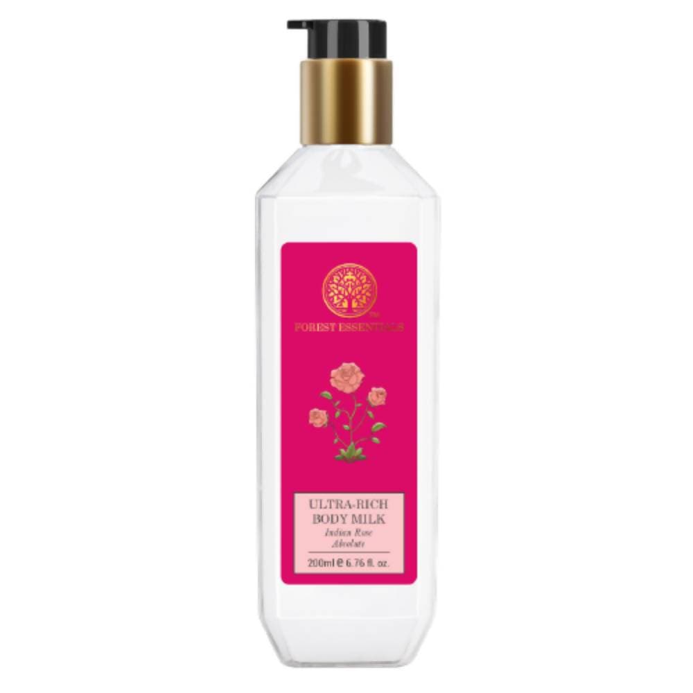 Forest Essentials Ultra-Rich Body Milk Indian Rose Absolute | Grocsy