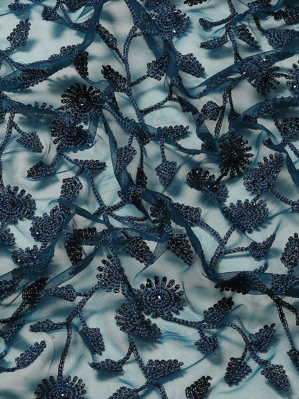 Blue Woven Design Net Saree with Blouse Piece - Kalamkari | Grocsy
