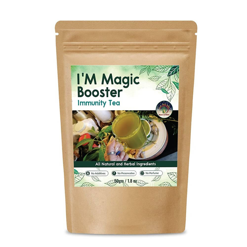 Brown & White I'M Magic Booster Immunity Tea | Grocsy