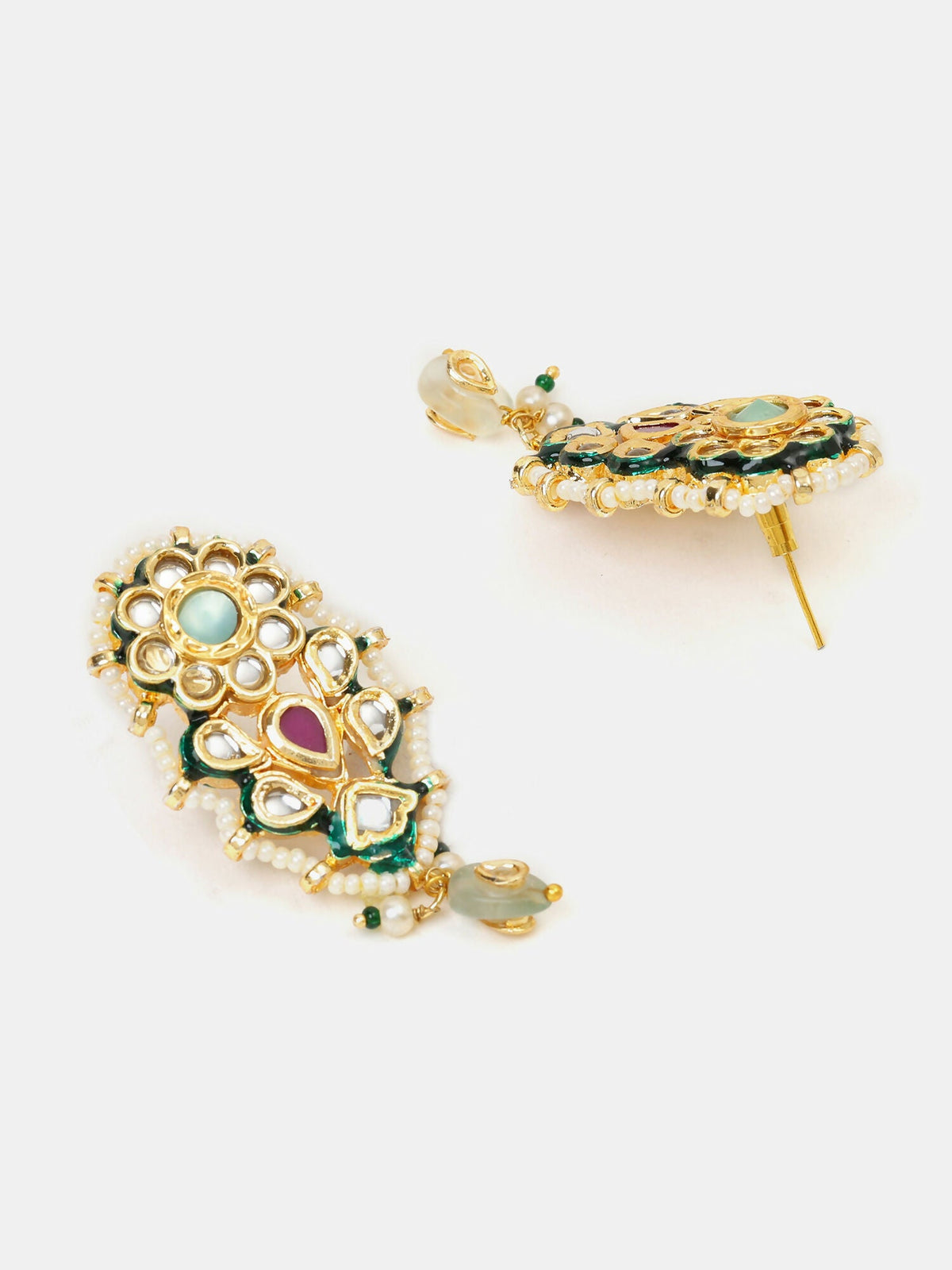 Ruby Raang Chand Earrings | Grocsy