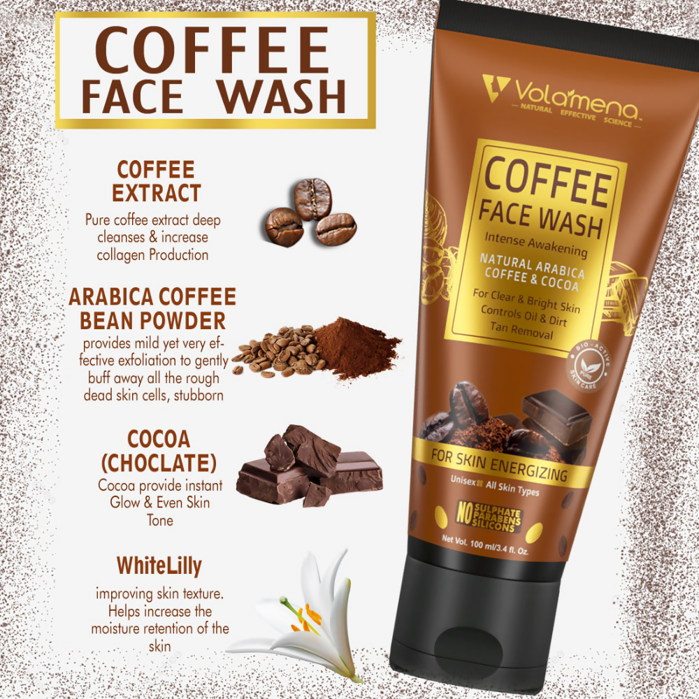 Volamena Coffee Face Wash | Grocsy
