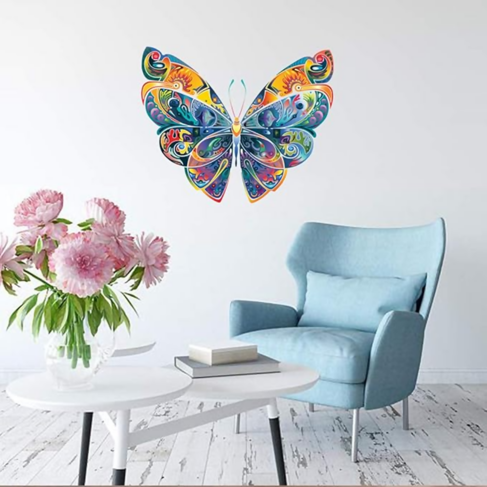 Rangoli White Glossy Vinyl Wall Sticker Premium | Grocsy
